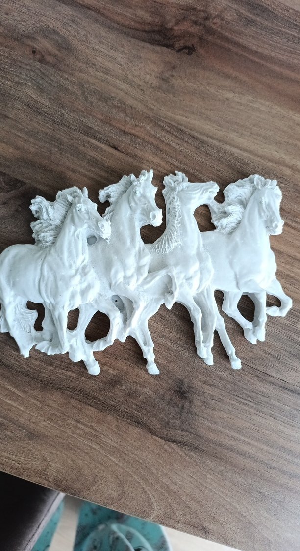 Beyaz At Figürlü Dekoratif Obje 20*15 - Görsel 3