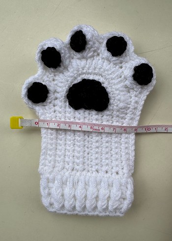 Örgü Bohem patili Kadın Eldiveni - Görsel 7