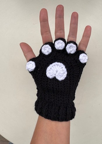 Örgü Bohem patili Kadın Eldiveni - Görsel 12