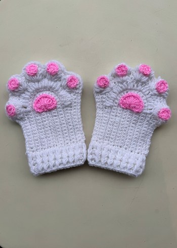 Örgü Bohem patili Kadın Eldiveni - Görsel 4