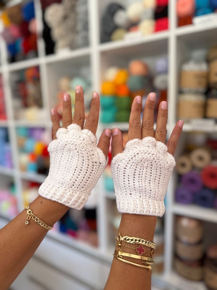 Örgü Bohem patili Kadın Eldiveni - Görsel 2