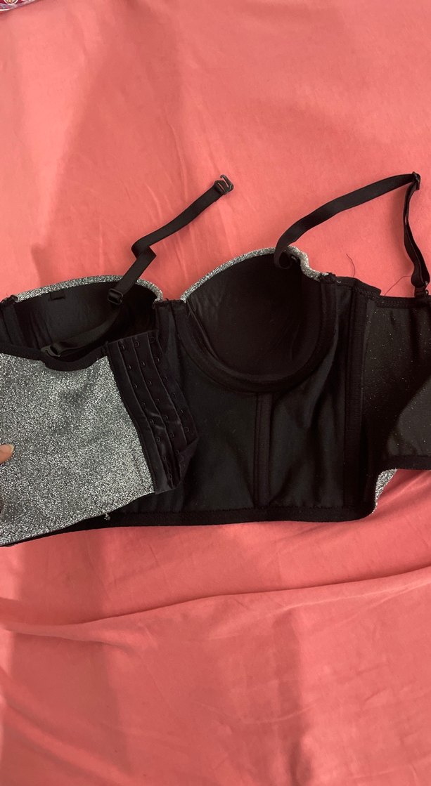 Gri Straplez Kadın Bustiyer - Görsel 3