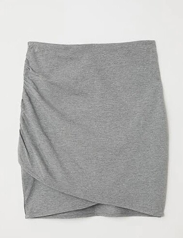 s Beden gri Renk Drape etek