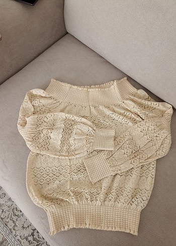 Bej Bohem Midi Zara Triko Bluz