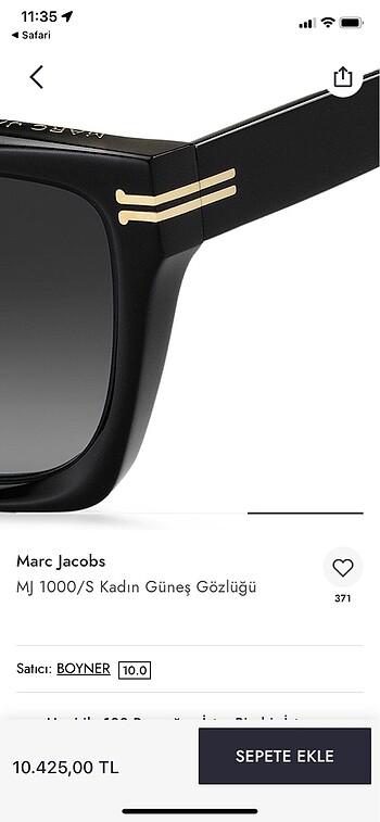 Beden Marc jacobs güneş gözlüğü