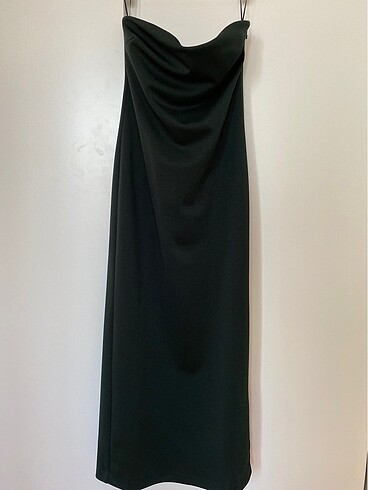 zara straplez elbise
