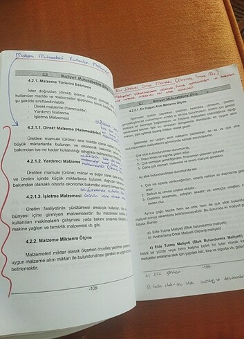 Beden Maliyet muhasebesi ders kitabı çalışma kitabı testi