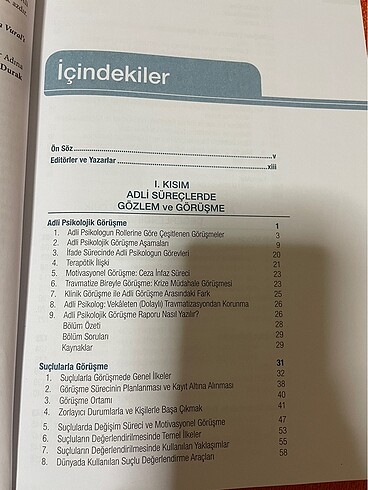  Adli Psikolojide Gözlem- Görüşme ve Psikolojik Değerlendirme