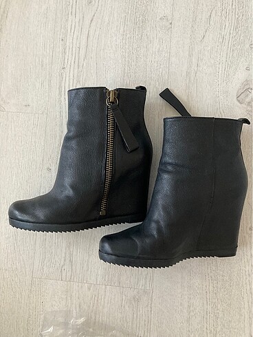 36,5 Beden Nine West hakiki deri topuklu bot