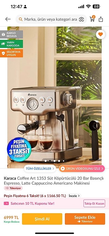 Espresso makinesi