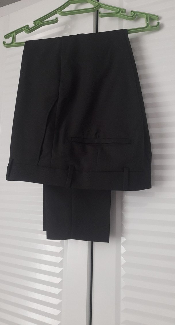 Düğmeli Siyah Erkek Takım Ceketi - Görsel 5