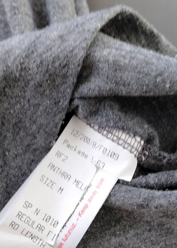 m Beden gri Renk Gri Baskılı Kadın Tişörtü