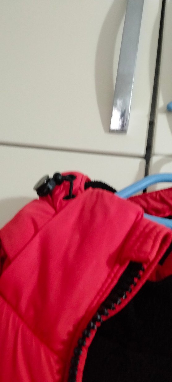 kırmızı fermuarlı erkek Mont - Görsel 5