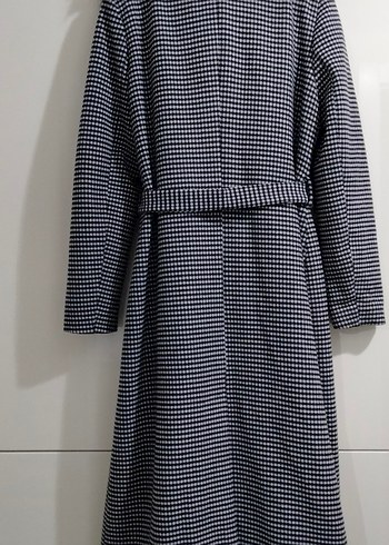 Kürk Detaylı Gri Uzun Kadın Kaban - Görsel 6