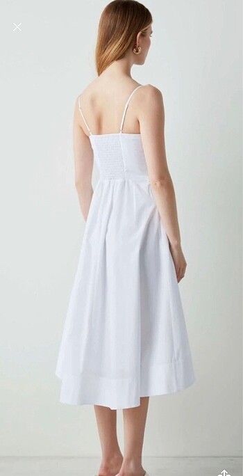 xl Beden beyaz Renk İpekyol Askılı Elbise