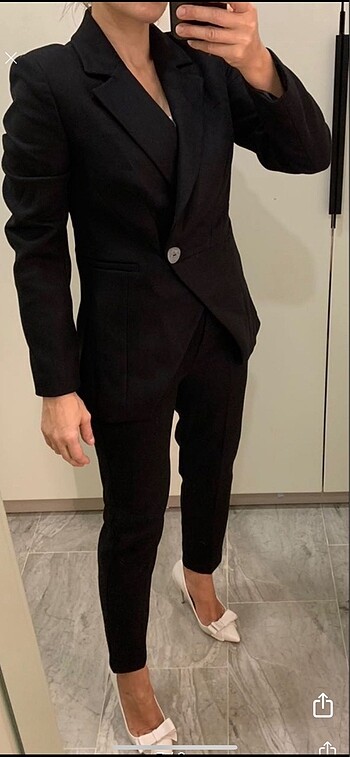 l Beden siyah Renk Setre Kaşe Takım