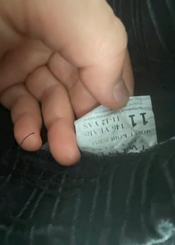 Erkek Siyah Loose Fit Kot Pantolon - Görsel 4