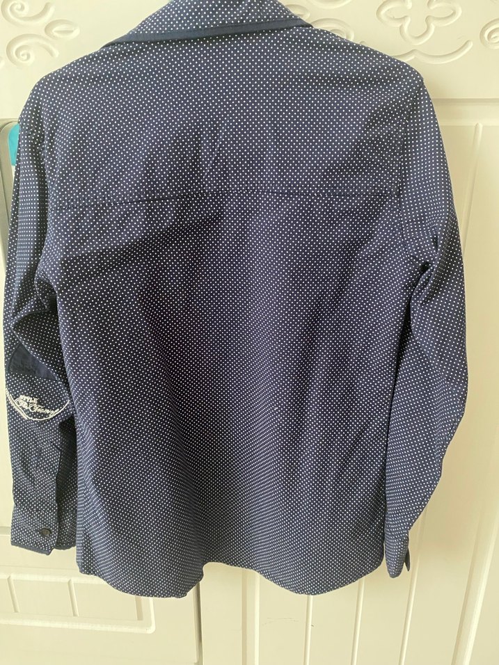 Düğmeli Mavi erkek çocuk - Görsel 5