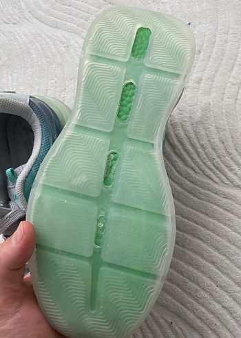 Turkuaz Bağcıklı Sokak Stili Kadın Spor Ayakkabı - Görsel 4