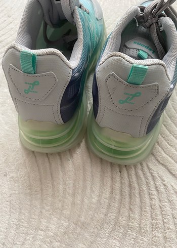 Turkuaz Bağcıklı Sokak Stili Kadın Spor Ayakkabı - Görsel 6