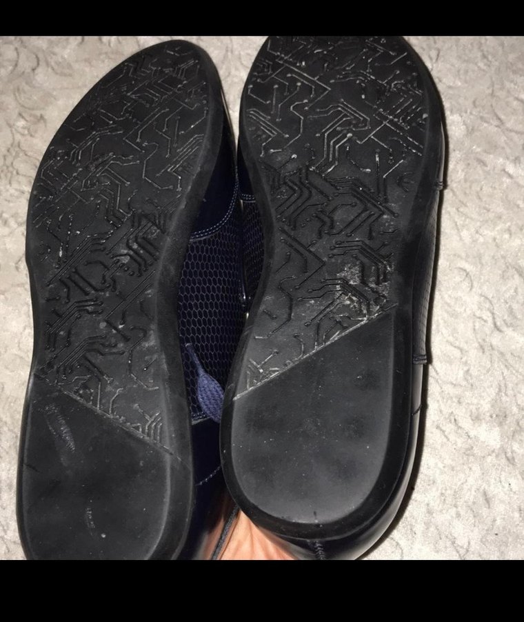 Koyu Mavi Goth Erkek Ayakkabı Bağı - Görsel 3