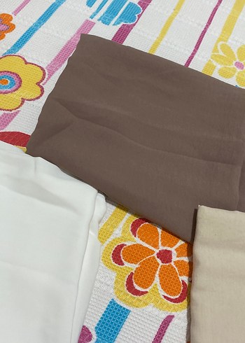 Kadın Çok Renkli Elastik Kumaş Sarma - Görsel 4