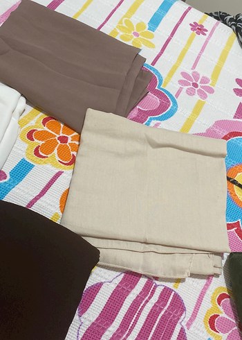 Kadın Çok Renkli Elastik Kumaş Sarma - Görsel 3