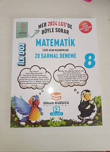 SINAN KUZUCU 8. SINIF MATEMATIK 1. DOZ DENEME (ilk dönem)