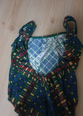 Kadın Çok Renkli Bohem Mini Mayo - Görsel 4