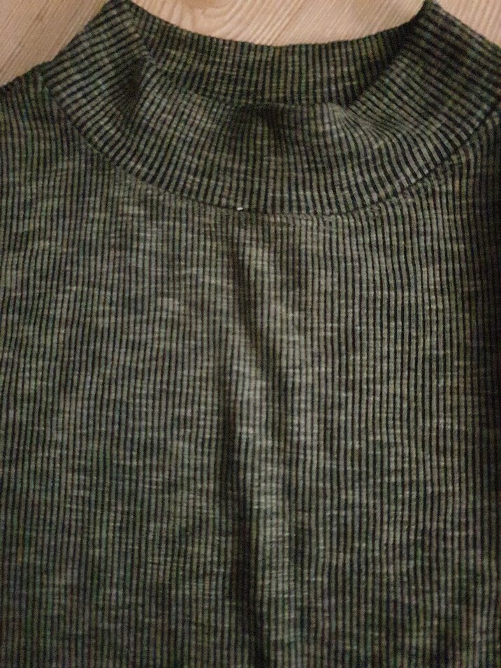 Gri Kadın Boğazlı İnce Triko Kazak - Görsel 4