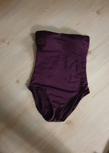 Mor Kadın Düz Midi Mayo - Görsel 2