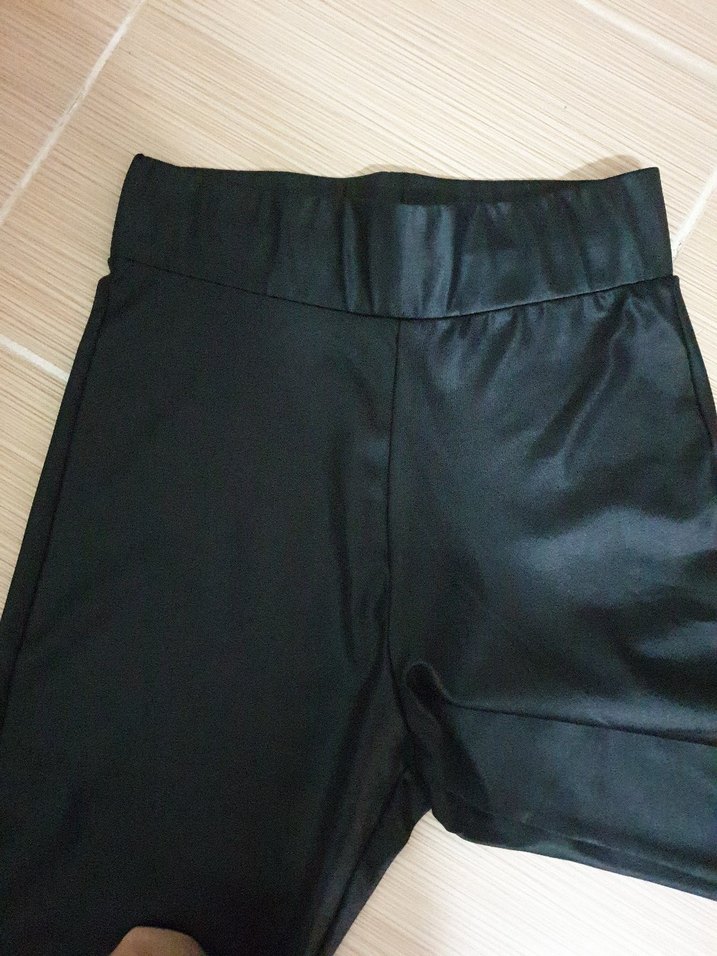 Siyah Streç Kadın Tayt - Görsel 5