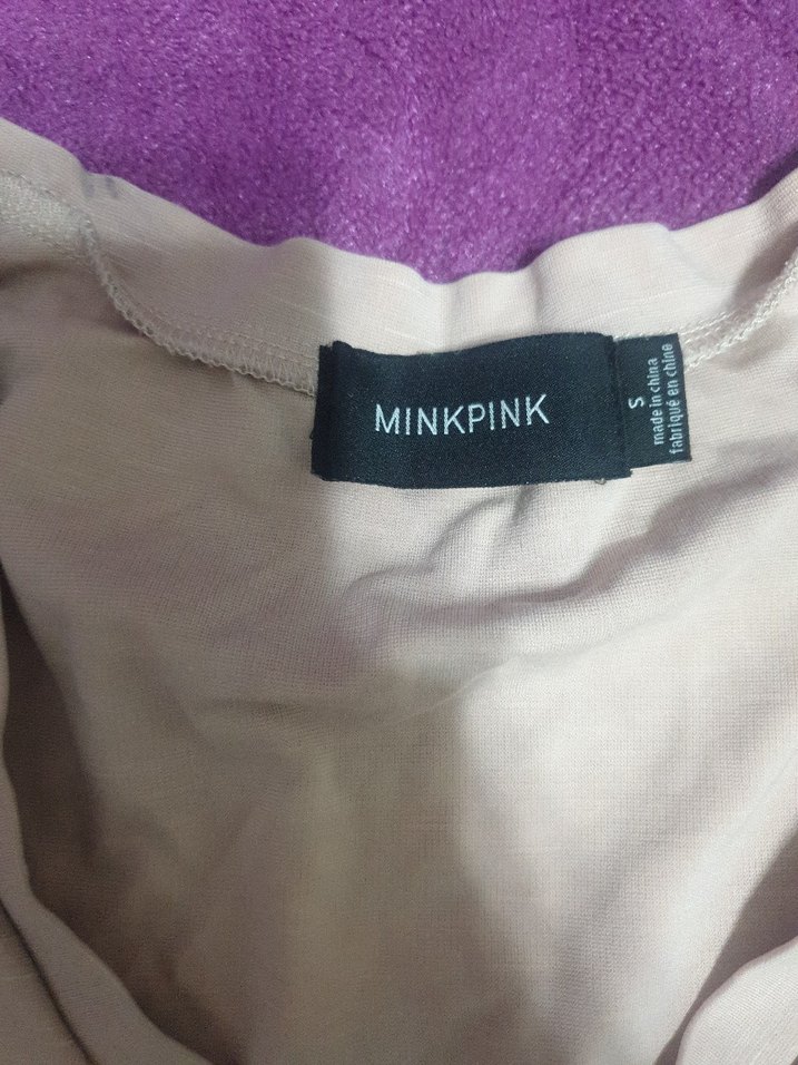 Bej V Yakalı Kolsuz Kadın Bluz - Görsel 2