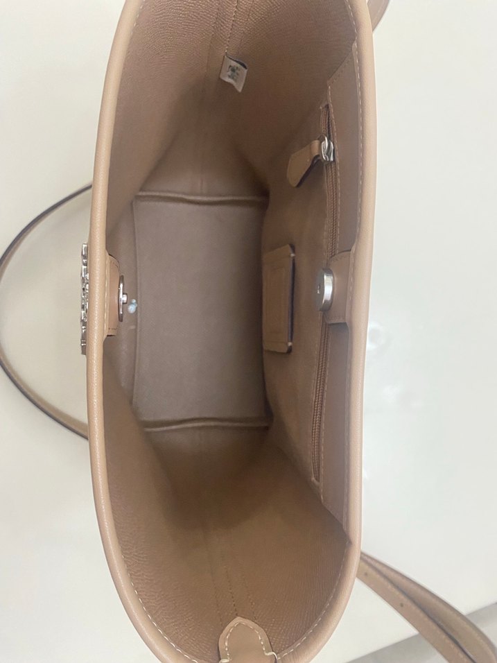 Bej Deri Coach Kadın Çanta - Görsel 2