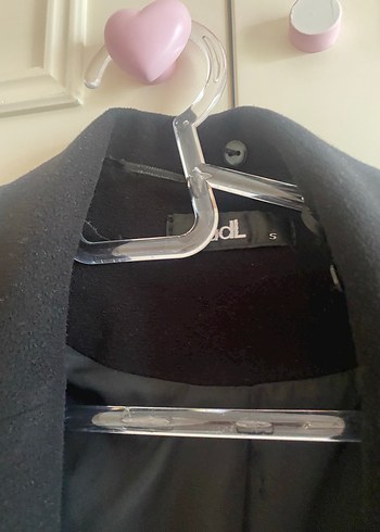 ADL Düğmeli Siyah Uzun Kaban - Görsel 2