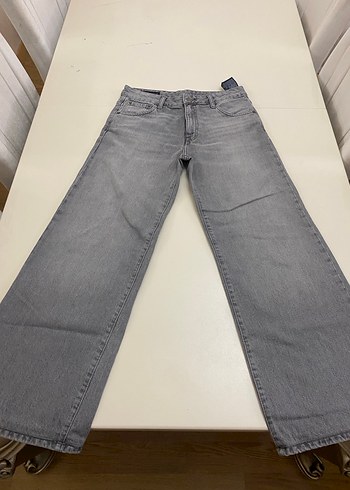 ZARA Orta Bel Wıde leg Jean - Görsel 3