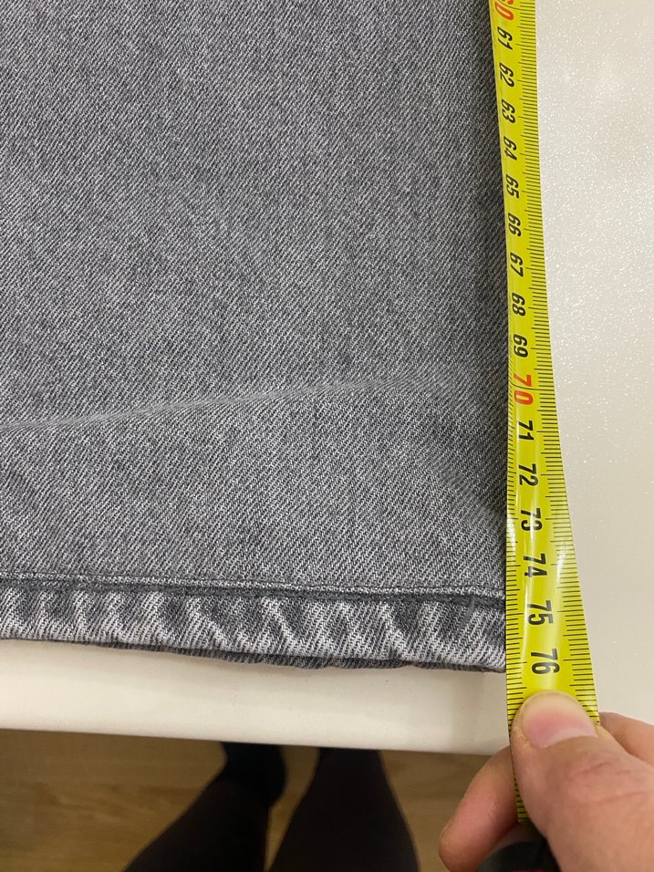 ZARA Orta Bel Wıde leg Jean - Görsel 4