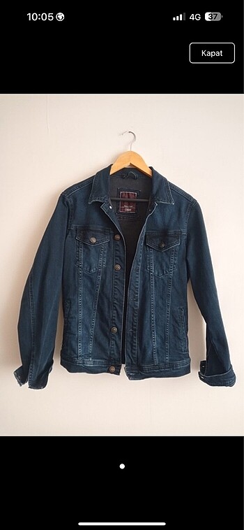 Kot jean ceket unisex