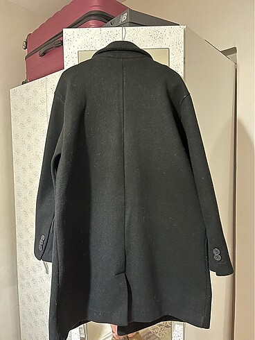 Pull and Bear Siyah kısa kaban