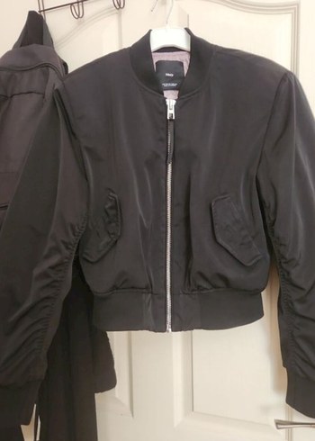 mango siyah bomber ceket