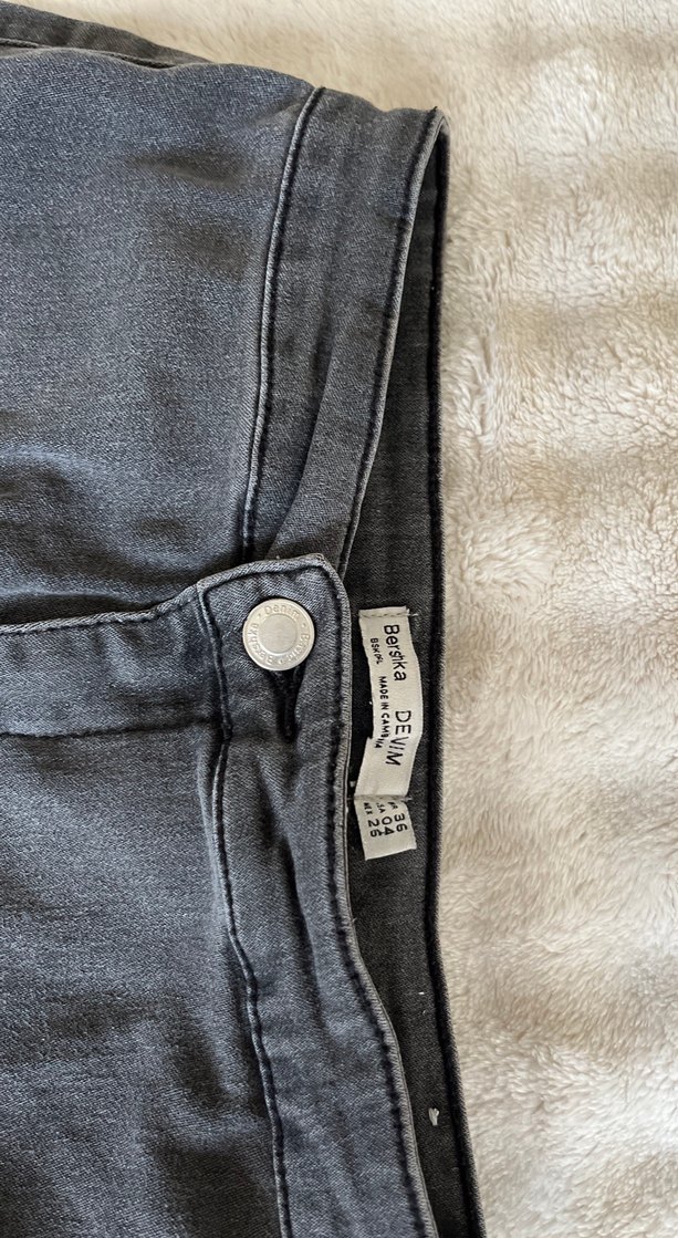 Gri Denim Kadın Jean Pantolon - Görsel 2