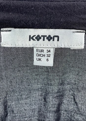 Siyah V Yakalı Keten Kadın Bluz - Görsel 4