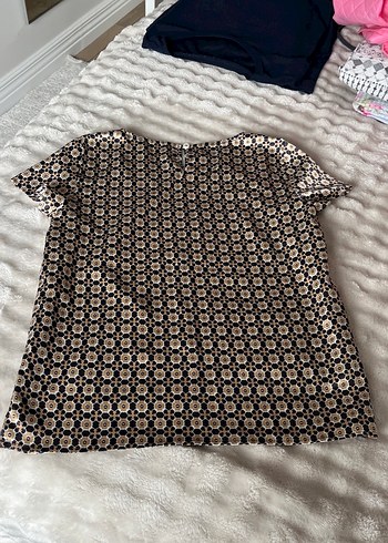 Dantel Detaylı Bohem Desenli Kadın Bluz - Görsel 3