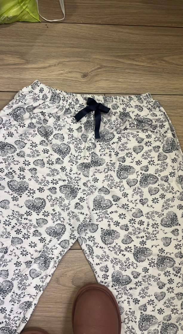 Gri Desenli Kadın Rahat Kesim Pijama - Görsel 3