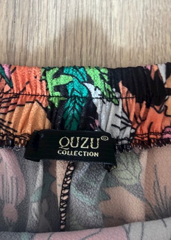 Çiçek Desenli Renkli Midi Etek - Görsel 2