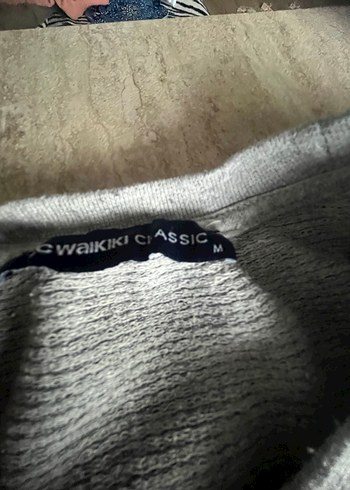 Gri Uzun Kollu Baskılı Kadın Sweatshirt - Görsel 3