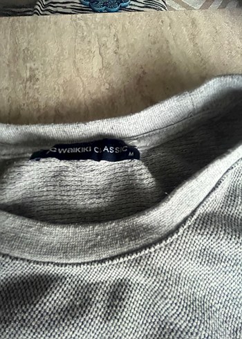 Gri Uzun Kollu Baskılı Kadın Sweatshirt - Görsel 2