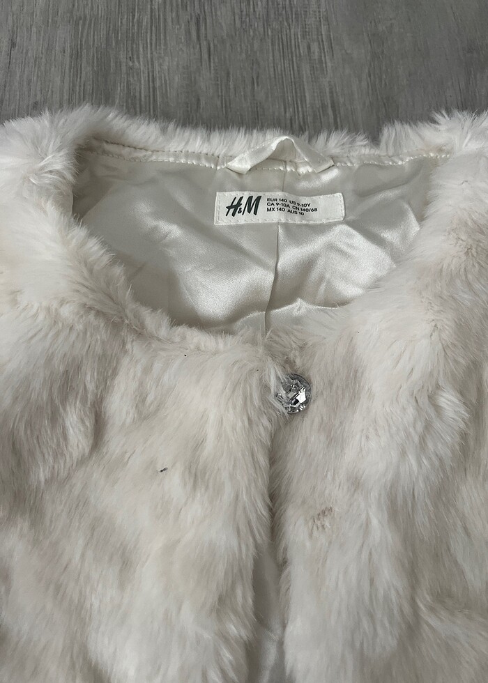 Beyaz kürk bolero - Görsel 2