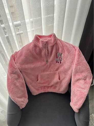 DKNY marka peluş mont - Görsel 2