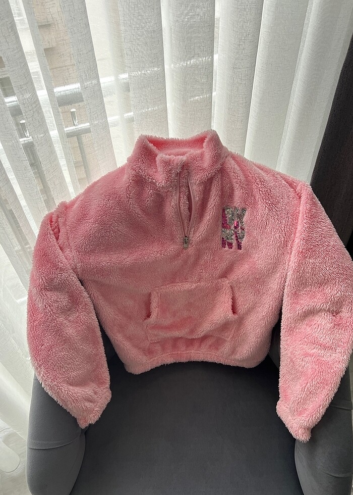 DKNY marka peluş mont - Görsel 2